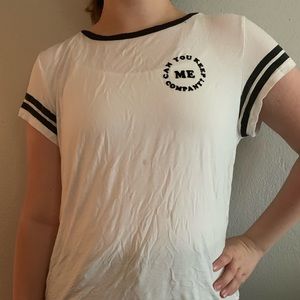 White soft and sexy tee